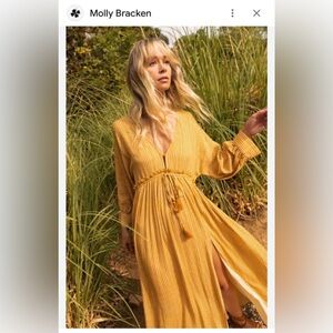 Molly Bracken Striped viscose maxi Dress